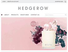 Tablet Screenshot of hedgerow.co.nz