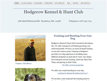 Tablet Screenshot of hedgerow.com